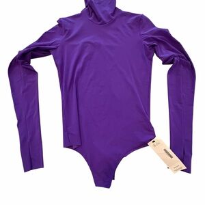 Commando Purple Long Sleeve Turtleneck Bodysuit “the real real” New